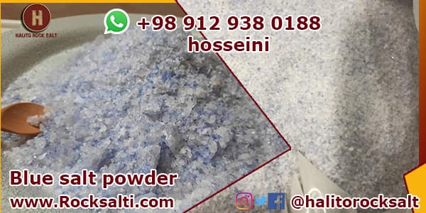 blue salt powder