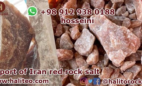 Iran red rock salt