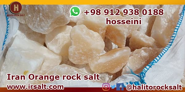 Iran orange rock salt