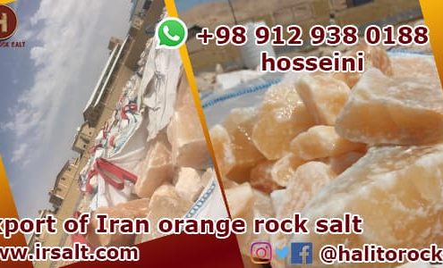 Iran orange rock salt