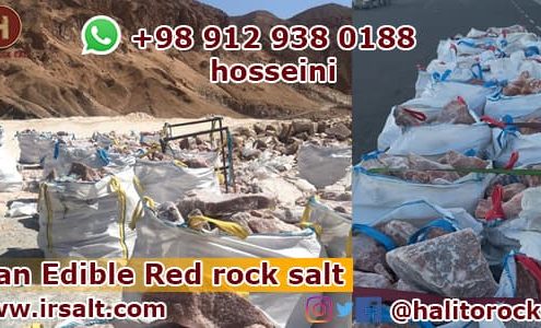 Iran red rock salt